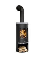 Poêle à bois JUSTUS Faro 2.0 porte fonte noir / gris