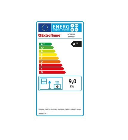 Poêle à granulés EXTRAFLAME Debby cx blanc 9.7 kW