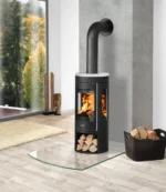 Poêle à bois JUSTUS Mino trios 2.0 noir / blanc 5.5 kW