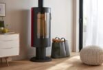 Poêle à bois SUPRA Chloe sur pied noir 7.1 kW – Image 3