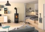 Poêle à bois JUSTUS Faro 2.0 noir 6 kW – Image 5