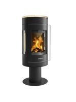 Poêle à bois JUSTUS Meva noir / beige