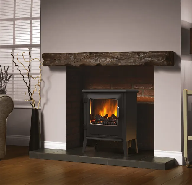 Cheminée électrique Lucia noir Optiflame DIMPLEX