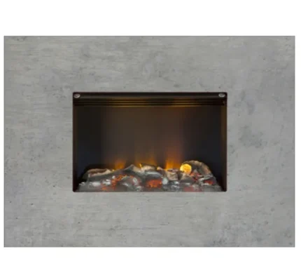 Cheminée électrique Dimplex effet béton opti-myst Nissum 1000 à 2000W