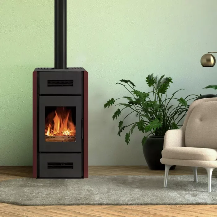 Poêle à bois Stove Italia Romana - option ventilateur - 8 Kw