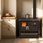 Cuisinière à bois ETNA Mervio Inox 7.7 Kw