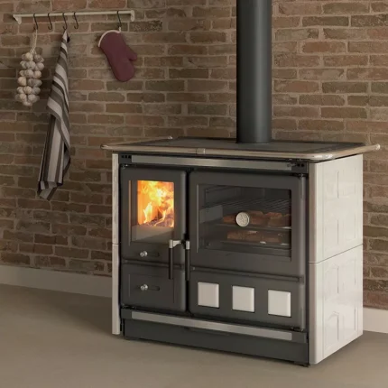 Cuisinière à bois La Nordica Rosa XXL 5.0 - Maiolica - 11 Kw