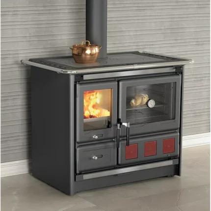 Cuisinière à bois La Nordica Rosa XXL 5.0 Steel - 10 Kw