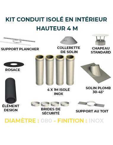 KIT CONDUIT ISOLE EN INTERIEUR - 4 MÈTRES