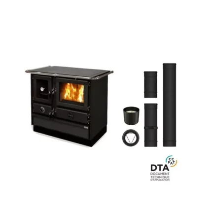 cuisinière à Bois Bouilleur Super Thermo Magnum Sortie dessus - 16 Kw