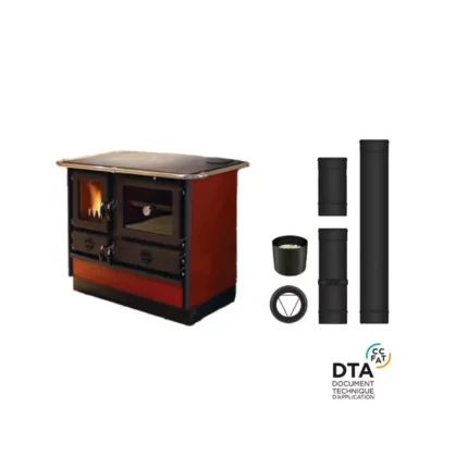 Pack cuisinière à Bois Bouilleur Thermo Magnum MBS Sortie dessus - 14 Kw