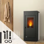 Poêle à granulés étanche Vulcano Silenzio UP + Kit conduits concentrique sortie dessus - 9,2 Kw