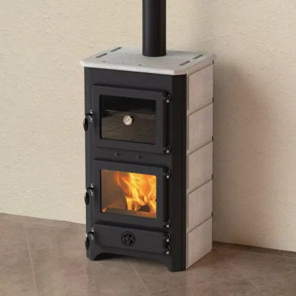 Poêle à bois bouilleur MBS Thermo Vulkan plus 19 Kw