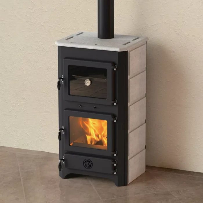 Poêle à bois bouilleur MBS Thermo Vulkan plus 19 Kw