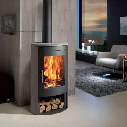 Poêle à bois étanche Panadero Oval 3 Stones - 8.7 Kw