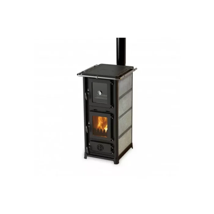 Poêle à bois avec four et plaque de cuisson MBS Olympia Pierre Ollaire 12.2 Kw – Image 2