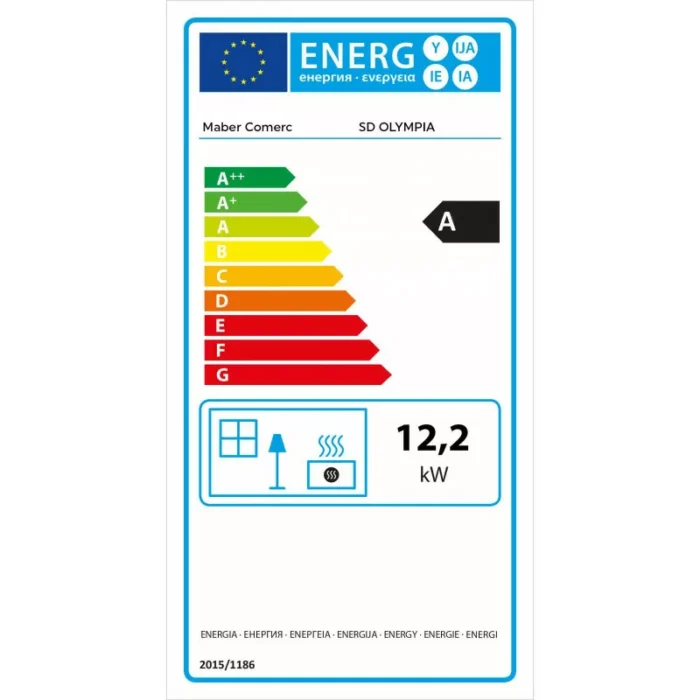 Poêle à bois avec four et plaque de cuisson MBS Olympia Pierre Ollaire 12.2 Kw – Image 3