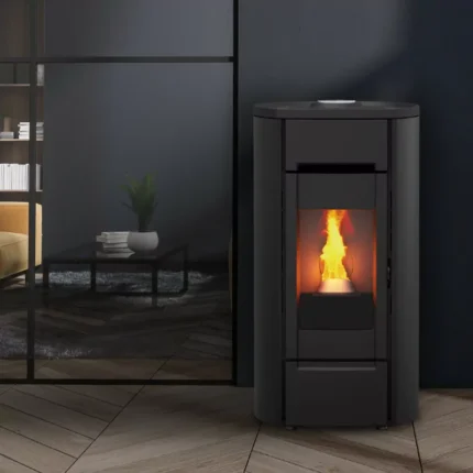 Poêle à granulés étanche Cast Round 8 Kw