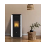 Poêle à granulés étanche FOCO MEO + Kit conduits concentrique sortie dessus - 8 Kw