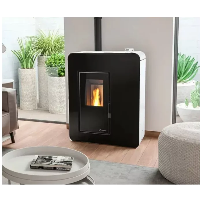 Poêle à Granulés extra plat Canalisable Ecoforest Ibiza 10 Kw