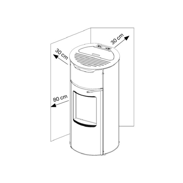 Poêle à granulés Aduro P1 8 KW – Image 3